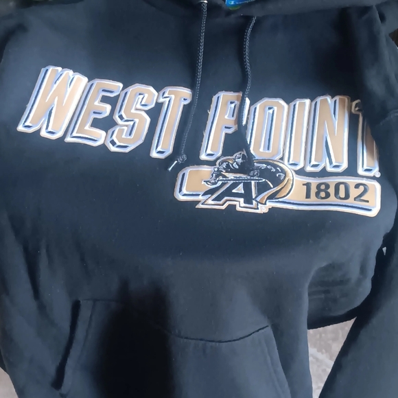 CHAMPION Eco Friendly Fleece WEST POINT Black Knight 1802 Hoodie Size Medium - Picture 3 of 7